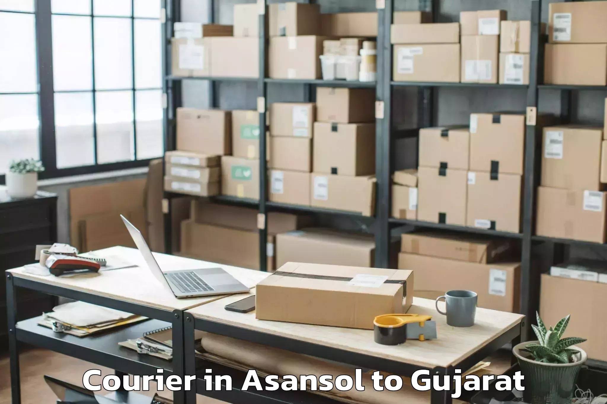 Book Asansol to Vatadara Courier Online